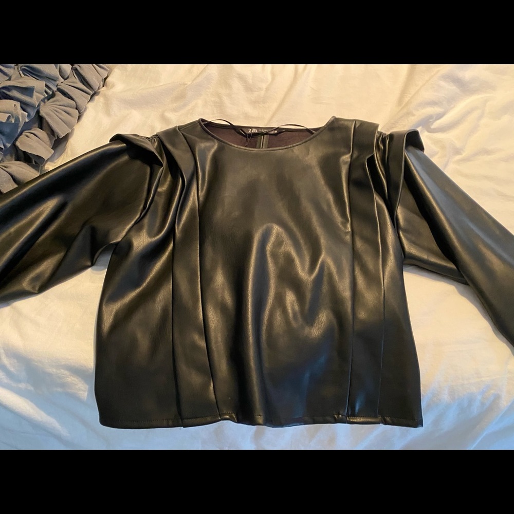 Zara Leather Shirt